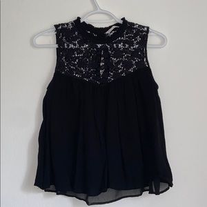 S Zara Black Blouse